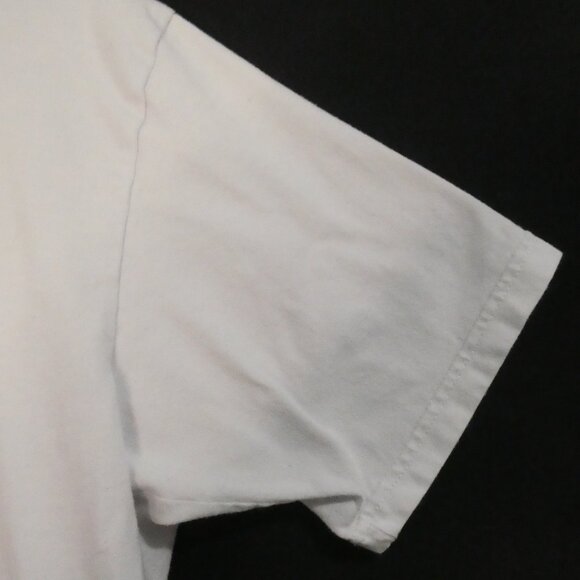 KIRKLAND SIGNATURE | medium | Solid White Short Sleeve Cotton Tee / T-Shirt - Picture 5 of 12